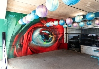 AE - Pel St park garage Art Alley